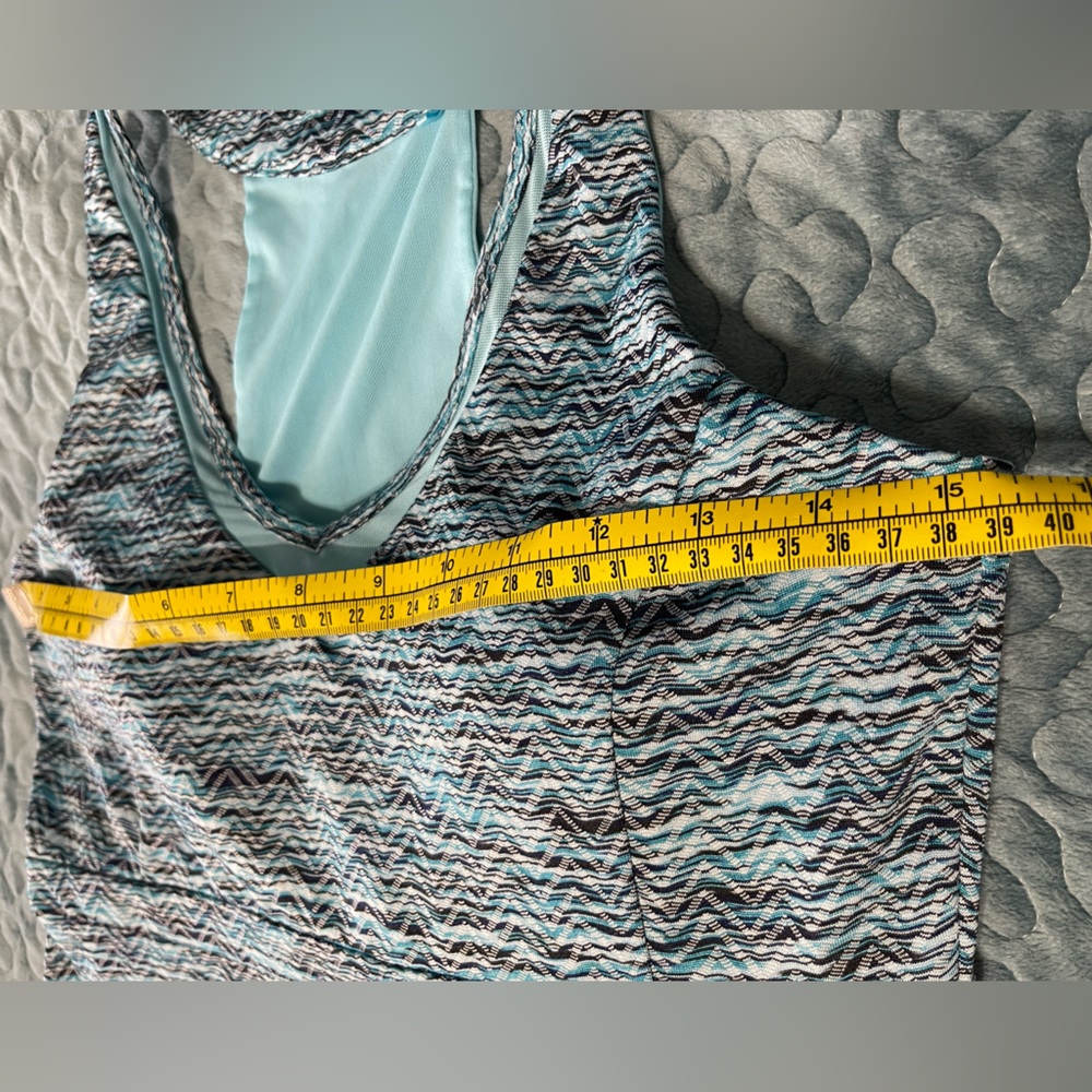 MPG Dress Golf Tennis Travel Size S Pockets Teal/Black/White Racerback Bra - Picture 4 of 8